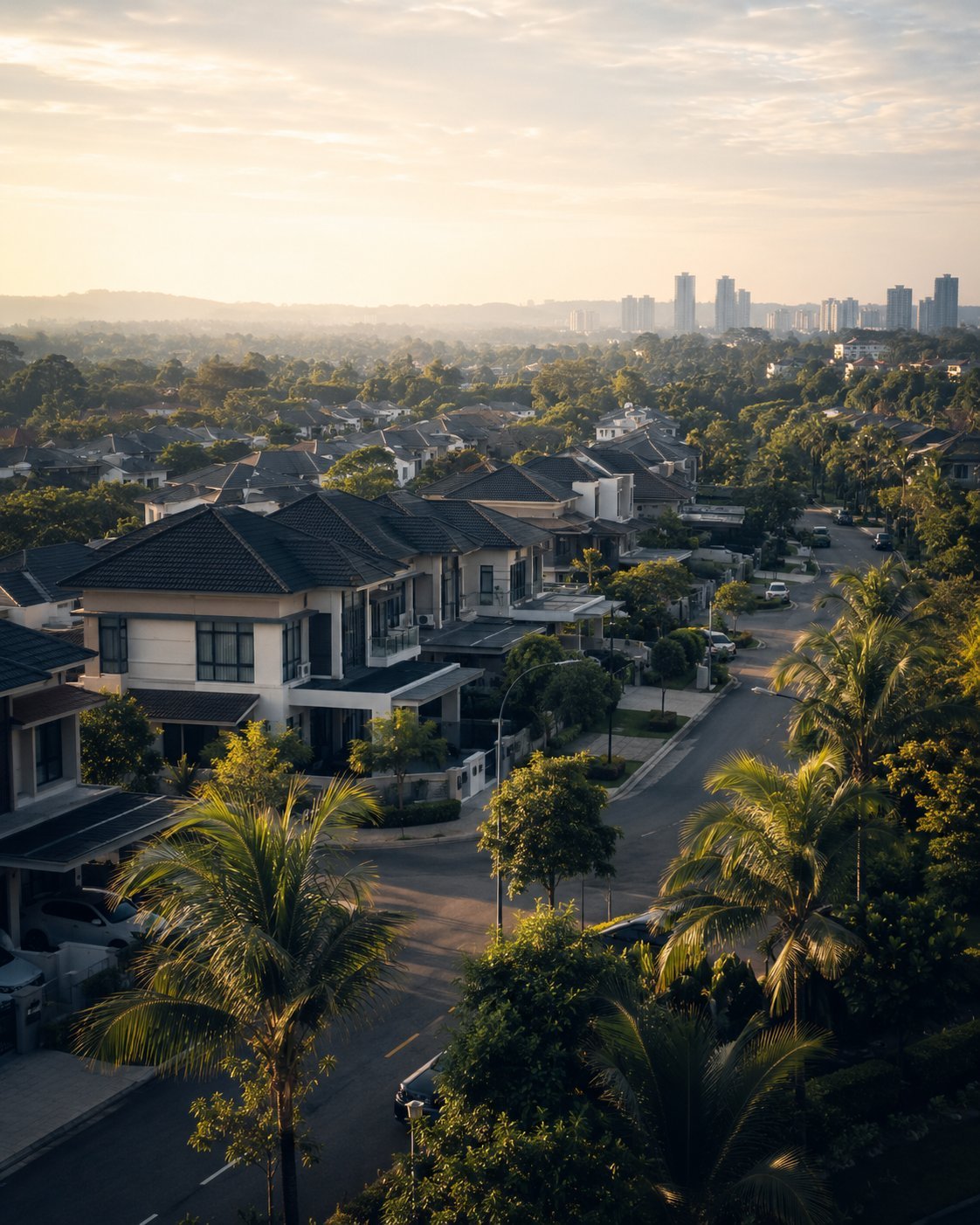 A leafy Johor Bahru residential neighbourhood